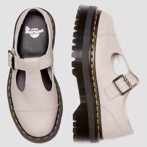 DR MARTEN BETHAN PISA LEATHER PLATFORM MARY JANE SHOES